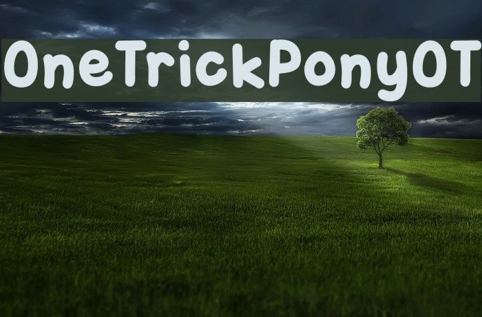 OneTrickPonyOT フォント examples