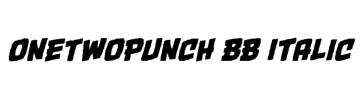 OneTwoPunch BB Italic Font