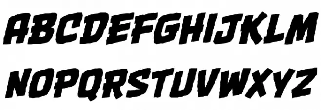 OneTwoPunch BB Italic Fonte MAIÚSCULAS