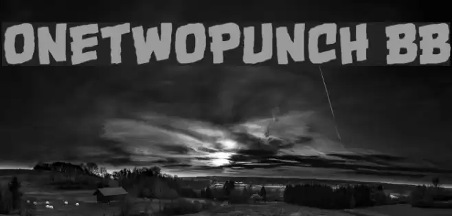 OneTwoPunch BB Font examples