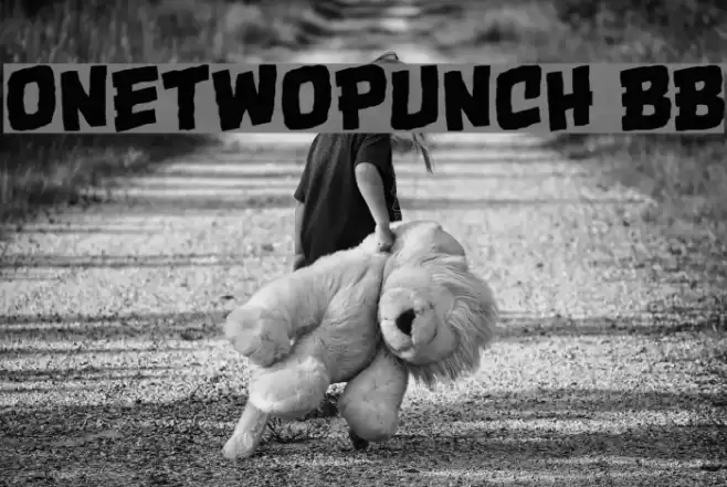 OneTwoPunch BB Font examples