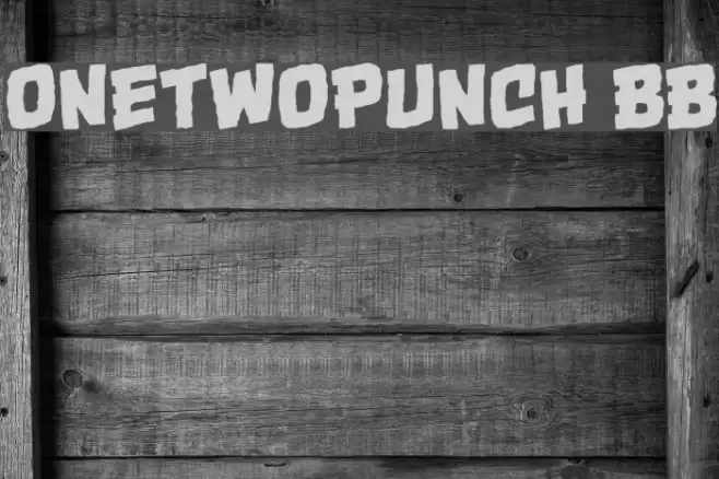 OneTwoPunch BB Font examples