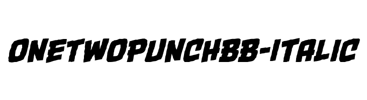 OneTwoPunchBB-Italic Fuentes