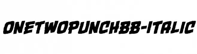 OneTwoPunchBB-Italic  لخطوط تنزيل