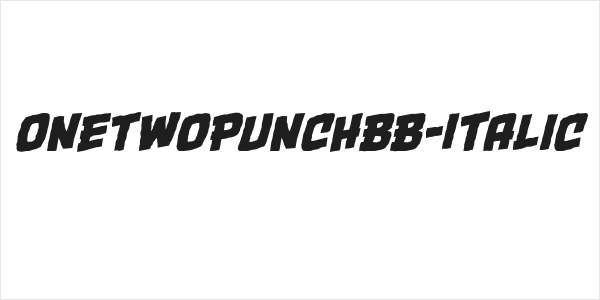OneTwoPunchBB-Italic Logo