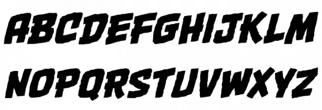OneTwoPunchBB-Italic Шрифта строчной