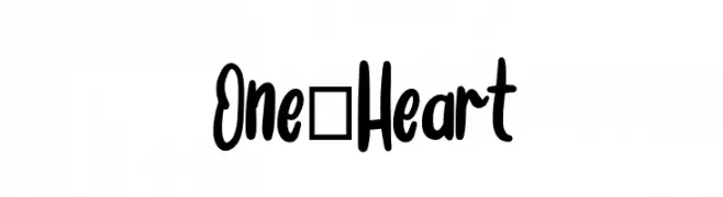 One_Heart  baixar fontes gratis