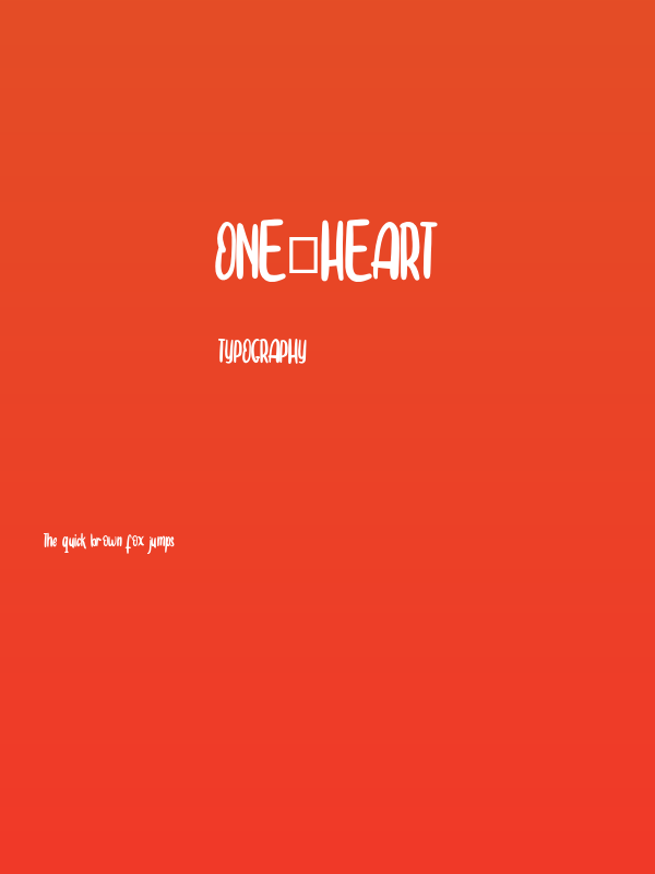 One_Heart Poster