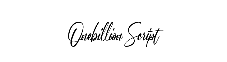 Onebillion Script  les polices de caractères gratuit tlcharger
