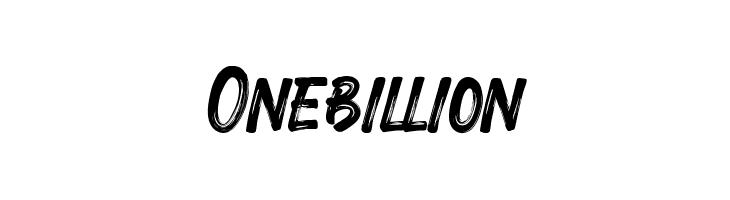 Onebillion  Free Fonts Download