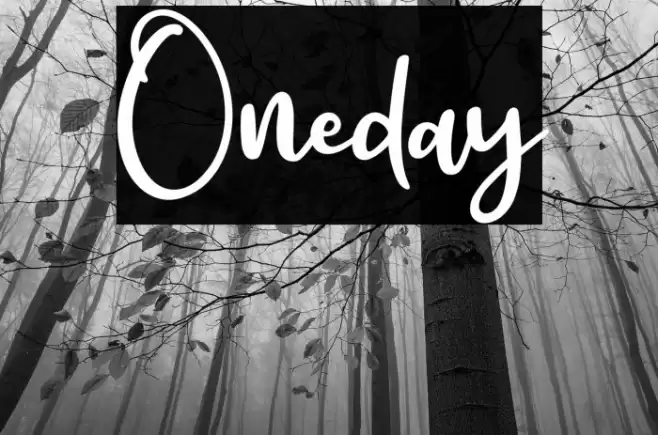 Oneday خط examples