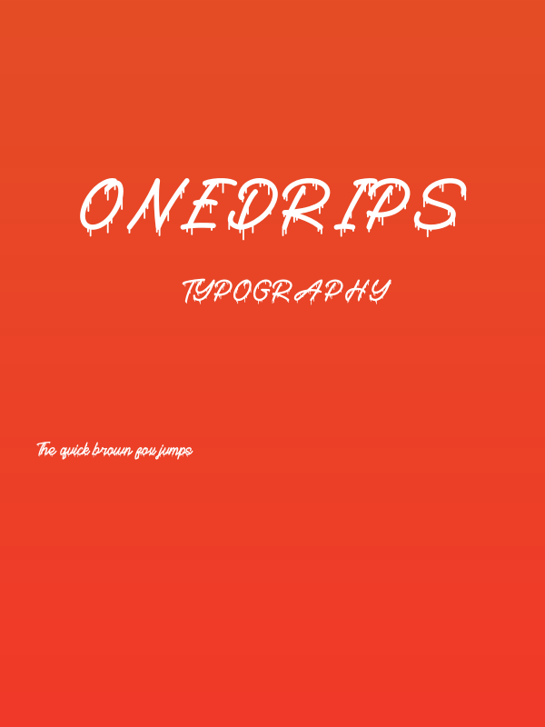 Onedrips Poster