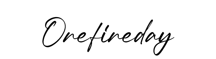 Onefineday  Frei Schriftart Herunterladen