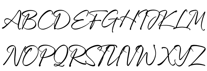 Onefineday Font UPPERCASE