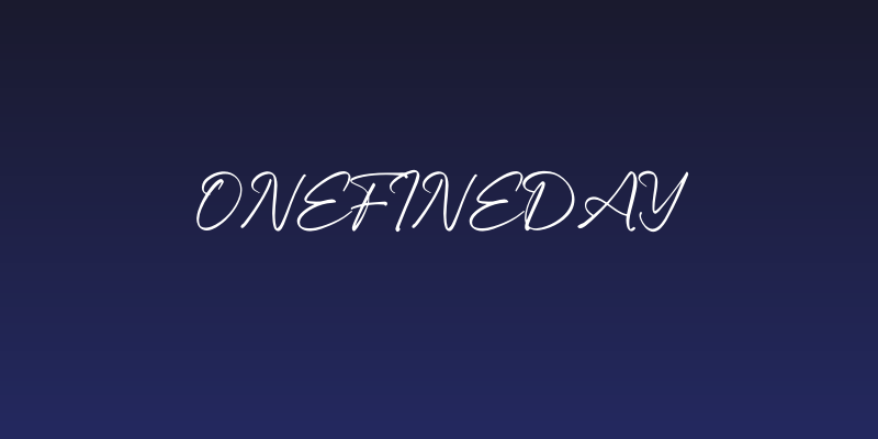 Onefineday Social Header