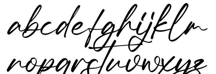 Onefineday Font LOWERCASE