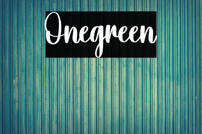 Onegreen Example 2
