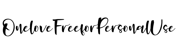 Onelove Free for Personal Use  font caratteri gratis