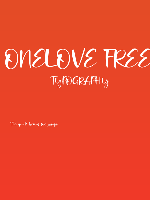 Onelove Free for Personal Use Poster