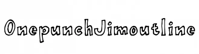 OnepunchJimoutline  تنزيل الخطوط