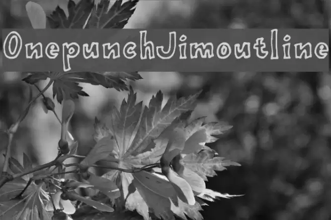 OnepunchJimoutline Font examples