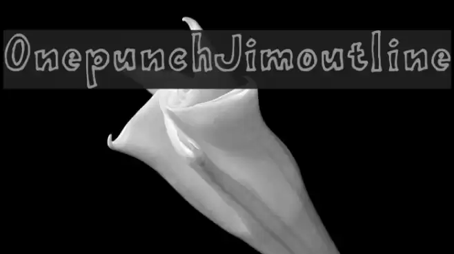 OnepunchJimoutline Font examples