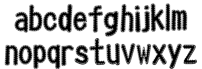 Oneself Bubble Font LOWERCASE
