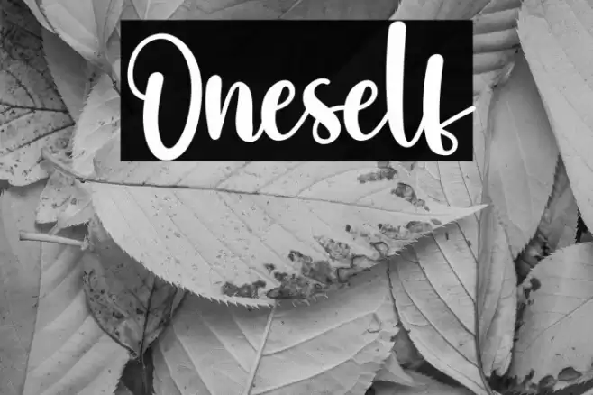Oneself خط examples