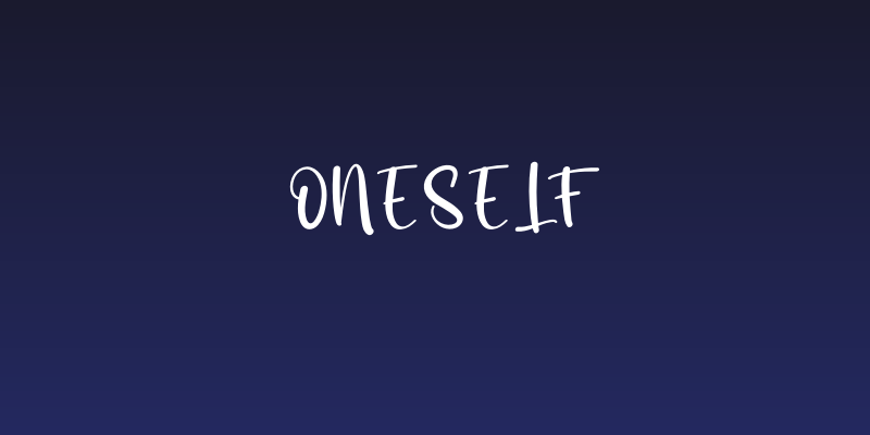 Oneself Social Header