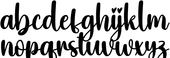 Oneself Font LOWERCASE