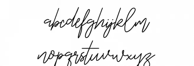 OnesilverSignature Caratteri MINUSCOLO