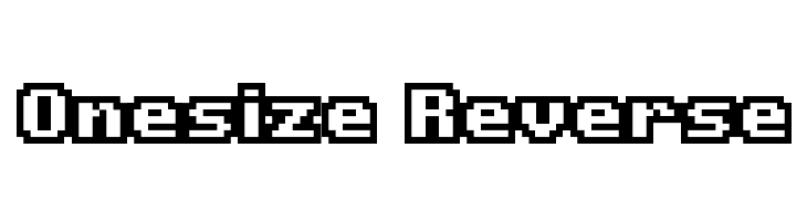 Onesize Reverse Font