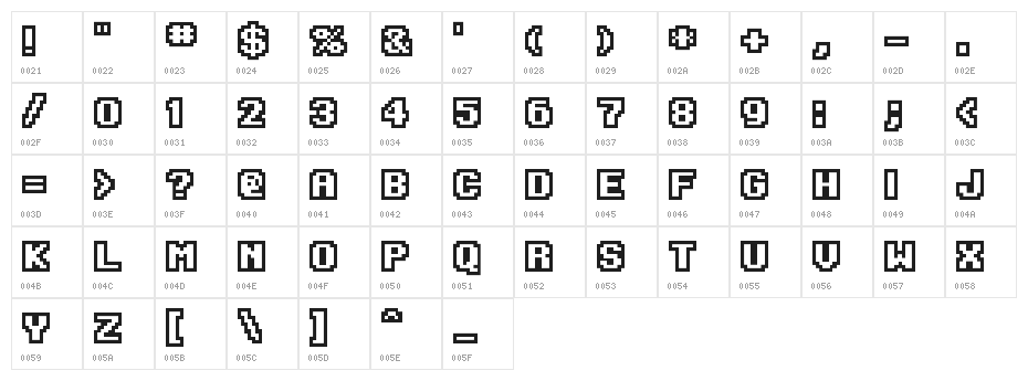 Onesize Reverse Character Map