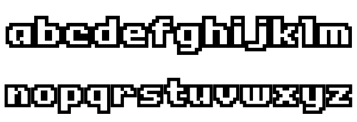 Onesize Reverse Font LOWERCASE