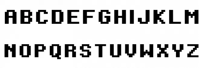 Onesize Schriftart Groß