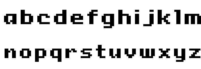 Onesize Font LOWERCASE