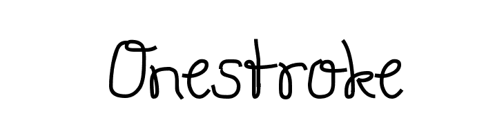 Onestroke Font