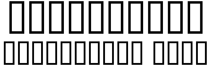 Onestroke Font OTHER CHARS