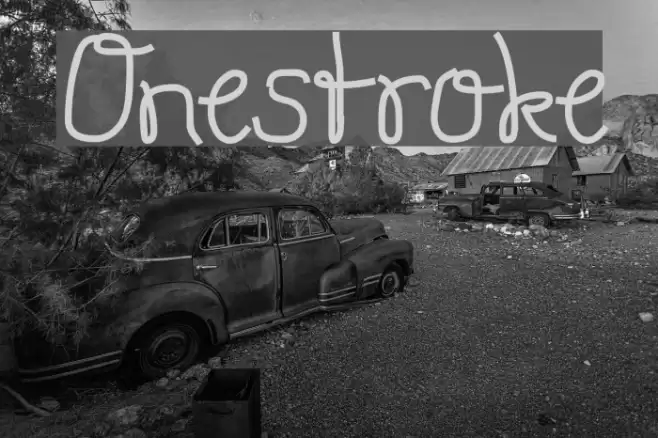 Onestroke Font examples