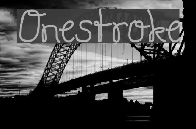 Onestroke Font examples