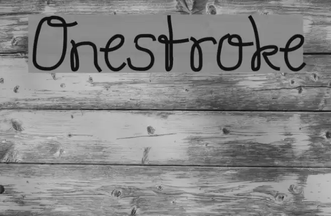 Onestroke Font examples