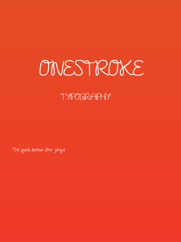 Onestroke Poster