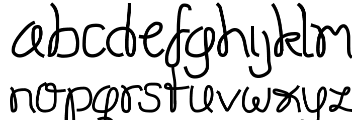 Onestroke Font LOWERCASE