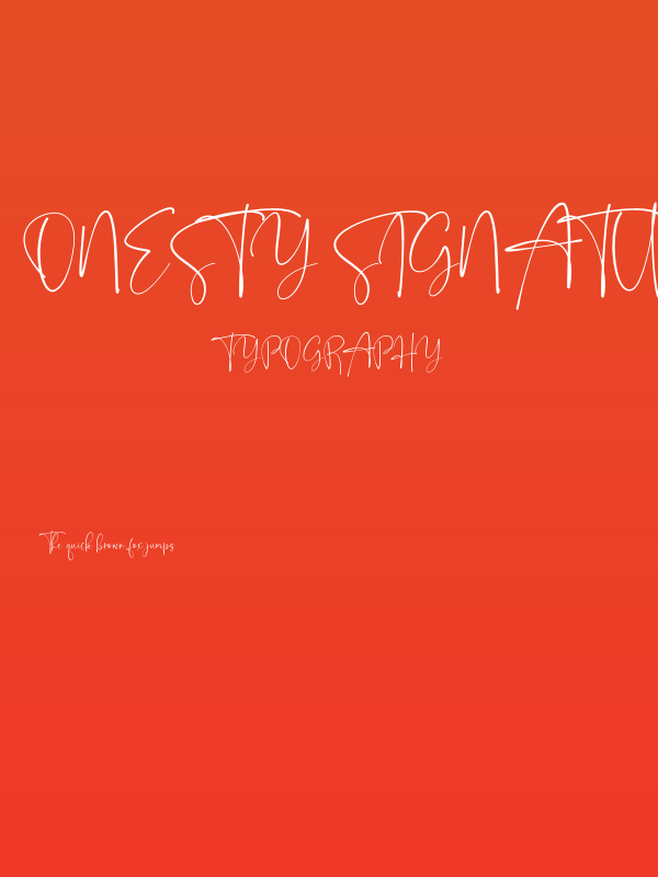 Onesty Signature Poster