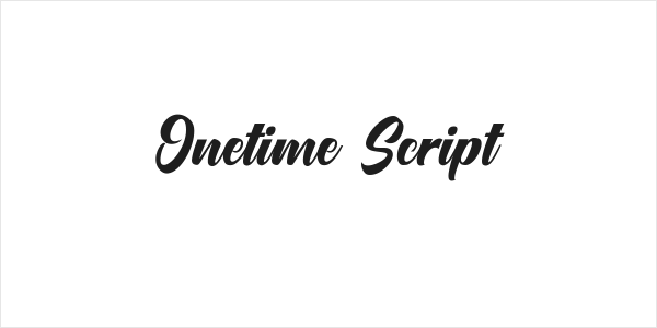 Onetime Script Logo