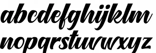 Onetime Script Шрифта строчной