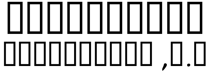OnetrickTony Font OTHER CHARS