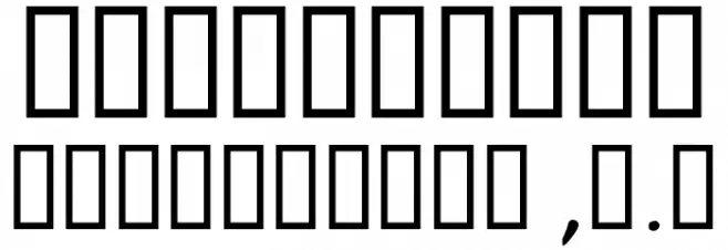 OnetrickTony Font OTHER CHARS