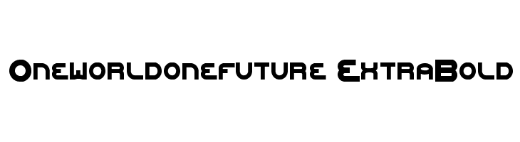 Oneworldonefuture ExtraBold  font caratteri gratis