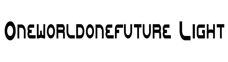 Oneworldonefuture Light  Free Fonts Download